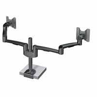 Hold Dual Monitor Arm 27 - 2×14 kg, black